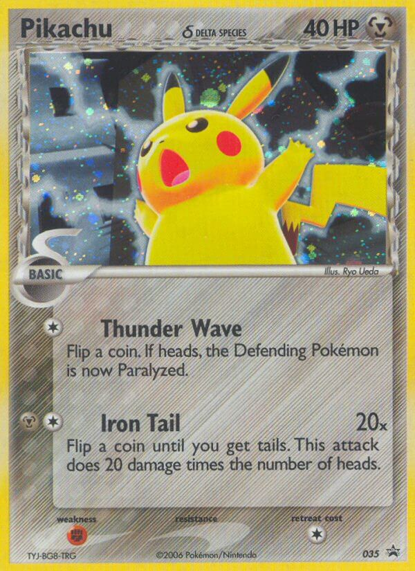 Pikachu (035) (Delta Species) [Nintendo: Black Star Promos] | Galactic Gamez