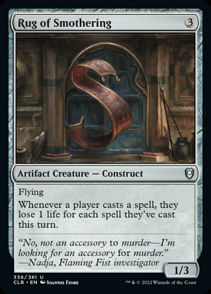 Rug of Smothering [Commander Legends: Battle for Baldur's Gate] | Galactic Gamez
