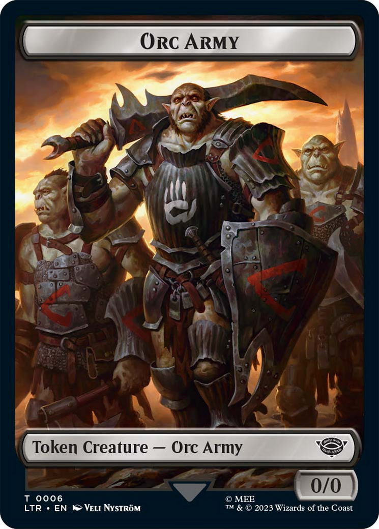 Food (09) // Orc Army (06) Double-Sided Token [The Lord of the Rings: Tales of Middle-Earth Tokens] | Galactic Gamez