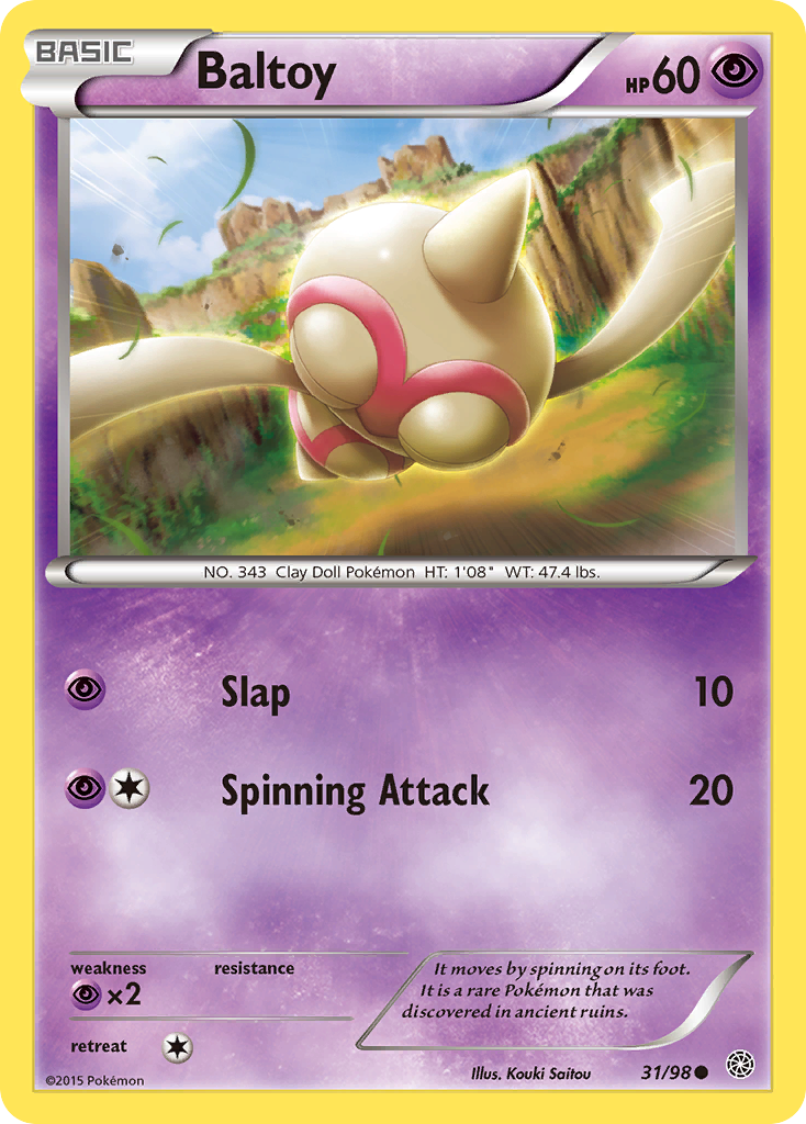 Baltoy (31/98) [XY: Ancient Origins] | Galactic Gamez