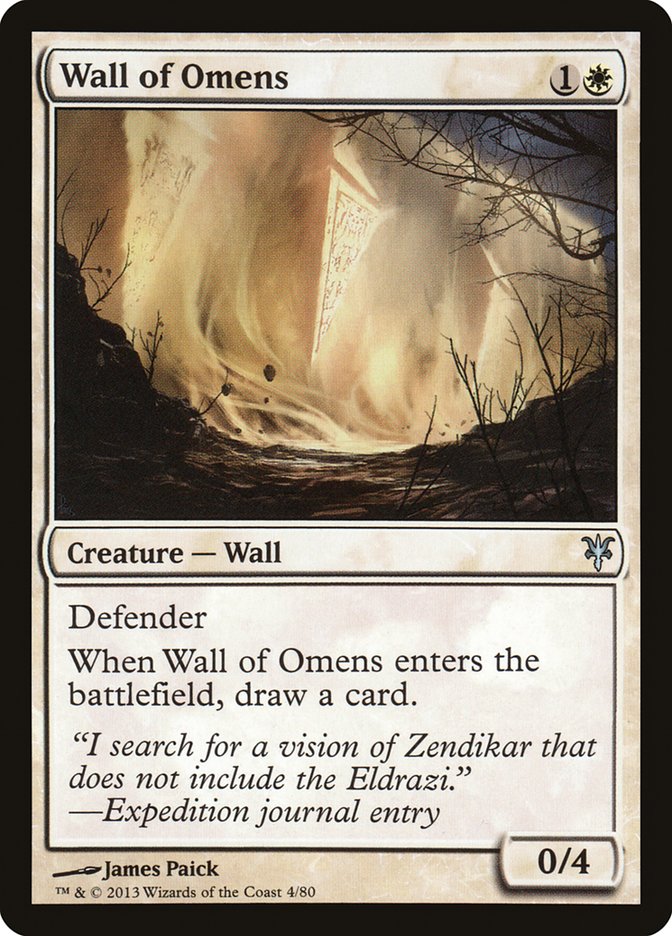 Wall of Omens [Duel Decks: Sorin vs. Tibalt] | Galactic Gamez