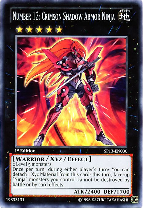 Number 12: Crimson Shadow Armor Ninja [SP13-EN030] Common | Galactic Gamez