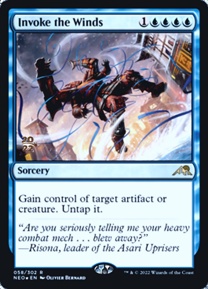 Invoke the Winds [Kamigawa: Neon Dynasty Prerelease Promos] | Galactic Gamez