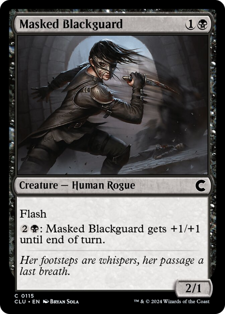 Masked Blackguard [Ravnica: Clue Edition] | Galactic Gamez
