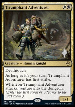 Triumphant Adventurer (Promo Pack) [Dungeons & Dragons: Adventures in the Forgotten Realms Promos] | Galactic Gamez
