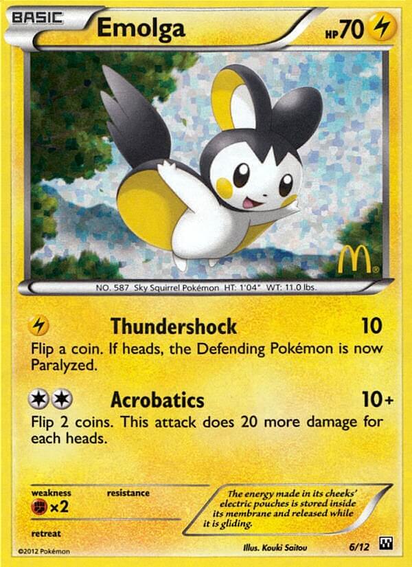 Emolga (6/12) [McDonald's Promos: 2012 Collection] | Galactic Gamez