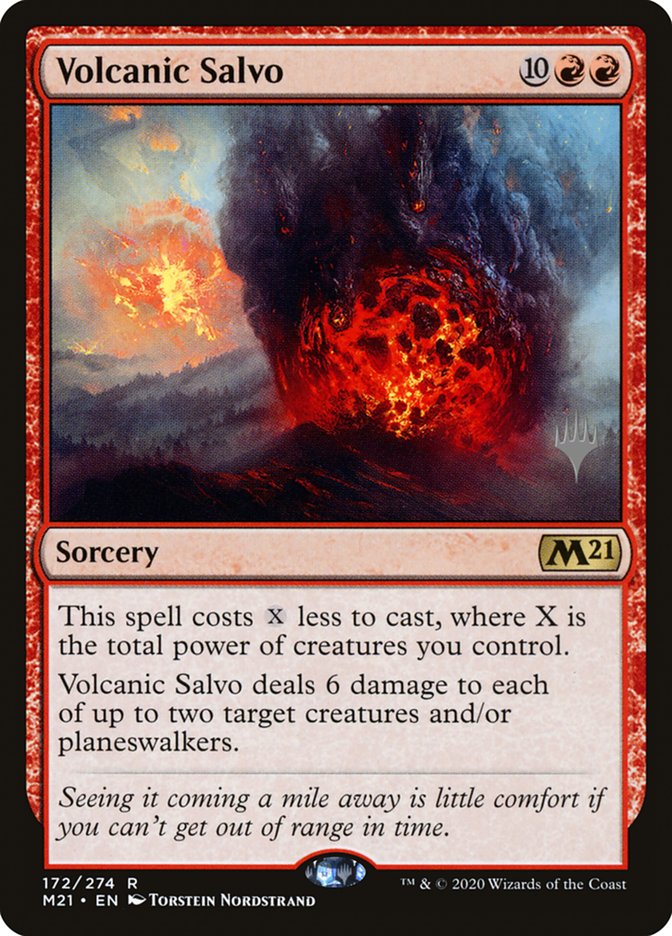 Volcanic Salvo (Promo Pack) [Core Set 2021 Promos] | Galactic Gamez