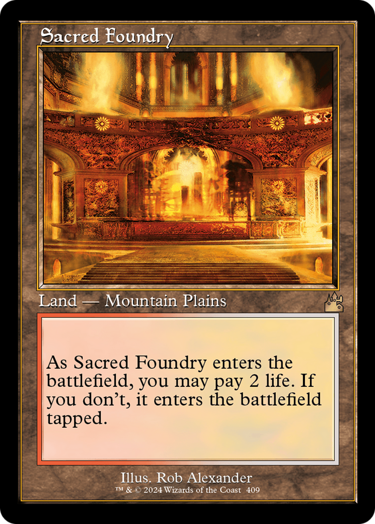 Sacred Foundry (Retro) [Ravnica Remastered] | Galactic Gamez