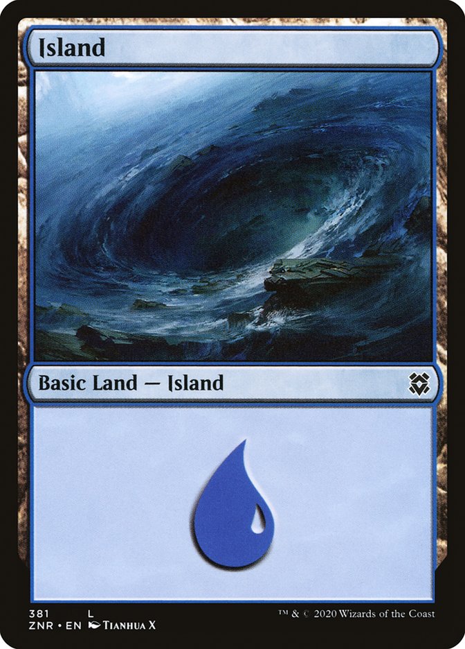 Island (381) [Zendikar Rising] | Galactic Gamez
