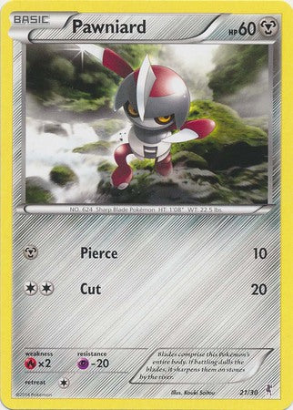 Pawniard (21/30) [XY: Trainer Kit 1 - Bisharp] | Galactic Gamez