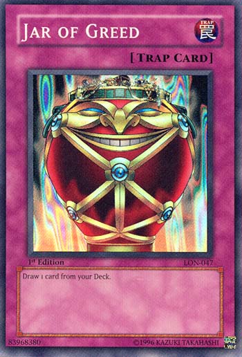 Jar of Greed [LON-047] Super Rare | Galactic Gamez