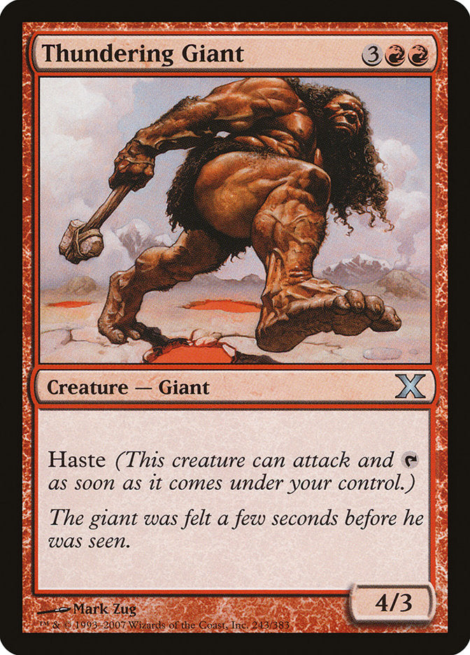 Thundering Giant [Tenth Edition] | Galactic Gamez