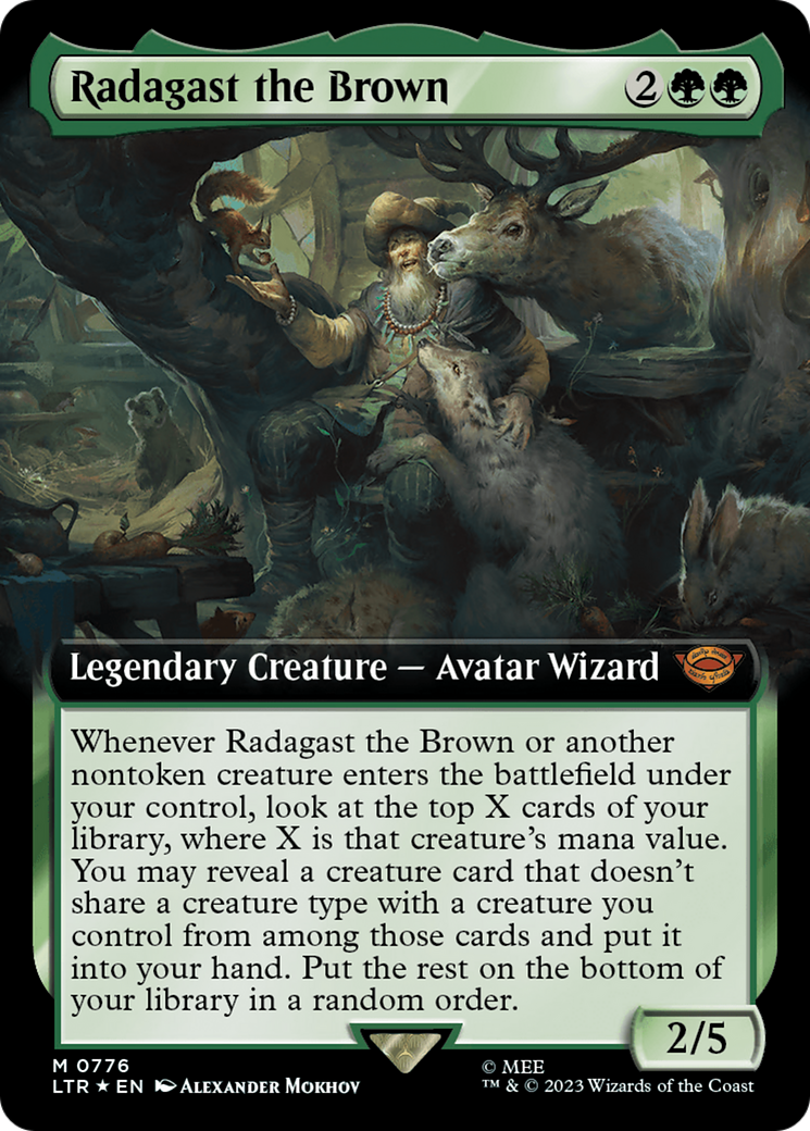 Radagast the Brown (Extended Art) (Surge Foil) [The Lord of the Rings: Tales of Middle-Earth] | Galactic Gamez