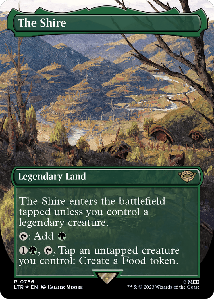 The Shire (Borderless) (Surge Foil) [The Lord of the Rings: Tales of Middle-Earth] | Galactic Gamez