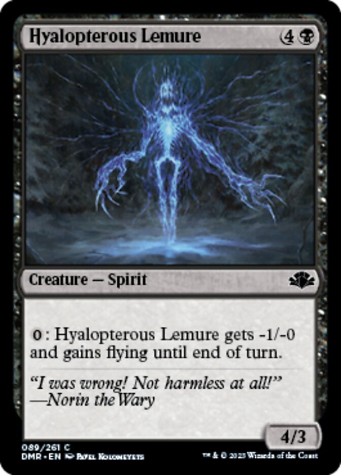 Hyalopterous Lemure [Dominaria Remastered] | Galactic Gamez