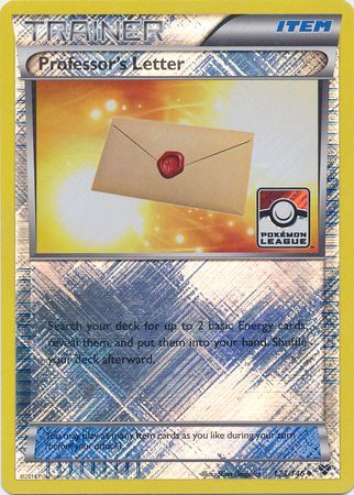 Professor's Letter (123/146) (League Promo) [XY: Base Set] | Galactic Gamez