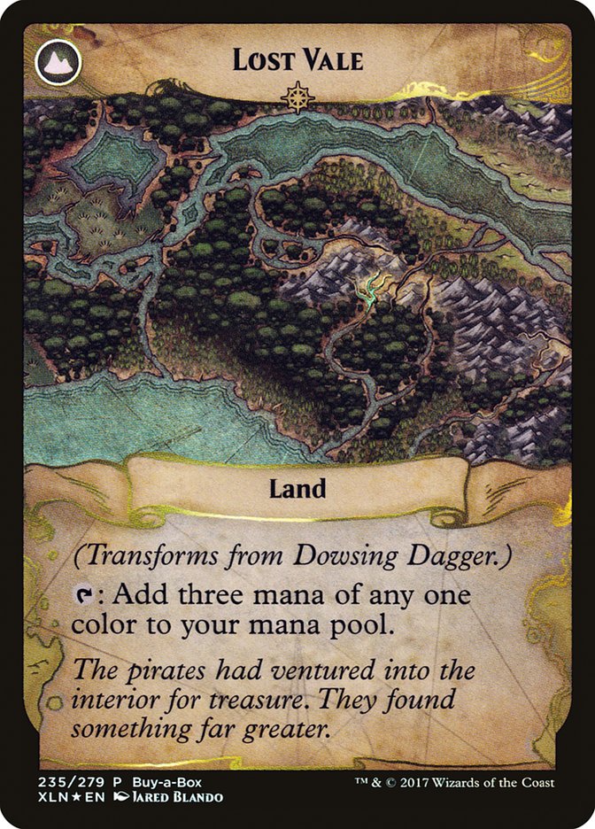 Dowsing Dagger // Lost Vale (Buy-A-Box) [Ixalan Treasure Chest] | Galactic Gamez