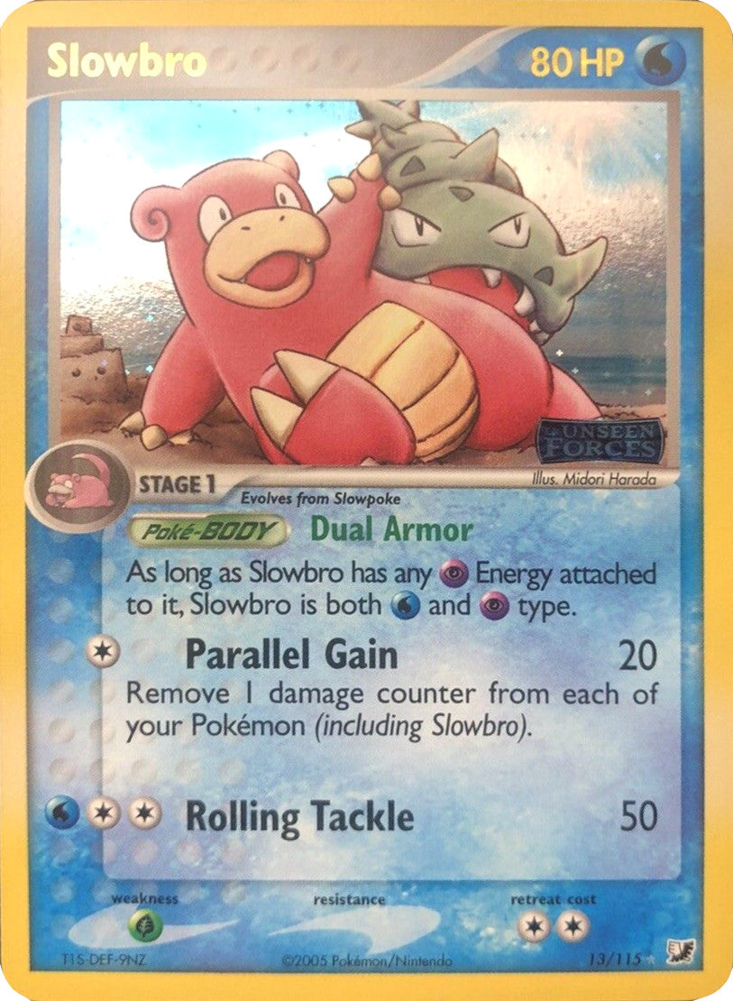 Slowbro (13/115) (Stamped) [EX: Unseen Forces] | Galactic Gamez