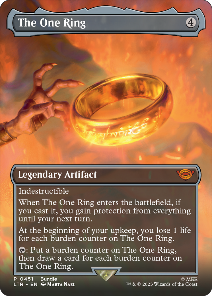 The One Ring (Borderless Alternate Art) [The Lord of the Rings: Tales of Middle-Earth] | Galactic Gamez