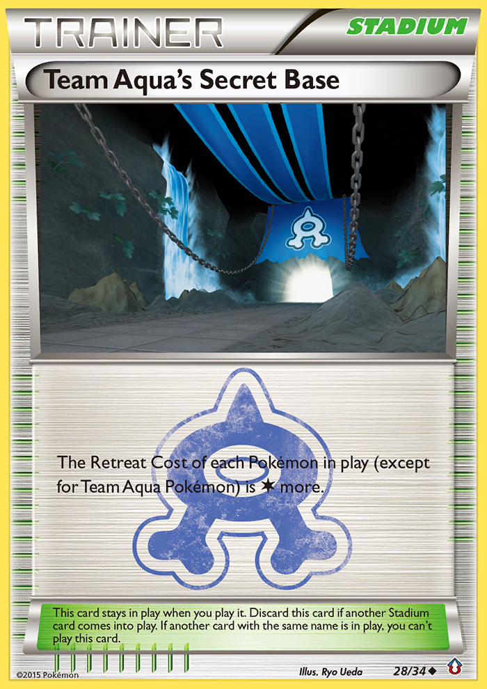 Team Aqua's Secret Base (28/34) [XY: Double Crisis] | Galactic Gamez