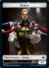 Human (001) // Boar Double-sided Token [Innistrad: Crimson Vow Tokens] | Galactic Gamez