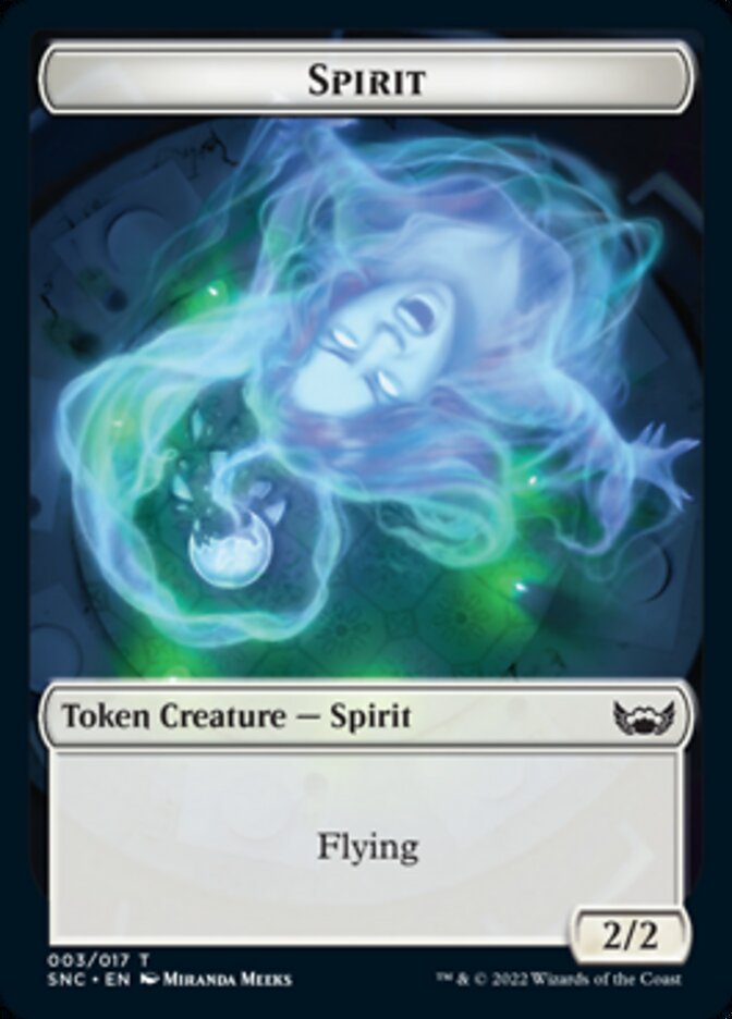 Devil // Spirit Double-sided Token [Streets of New Capenna Tokens] | Galactic Gamez