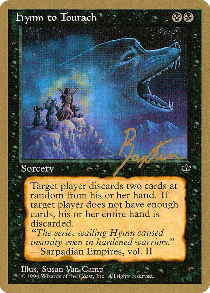 Hymn to Tourach (Wolf) (George Baxter) [Pro Tour Collector Set] | Galactic Gamez