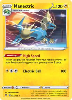 Manectric (052/185) [Sword & Shield: Vivid Voltage] | Galactic Gamez