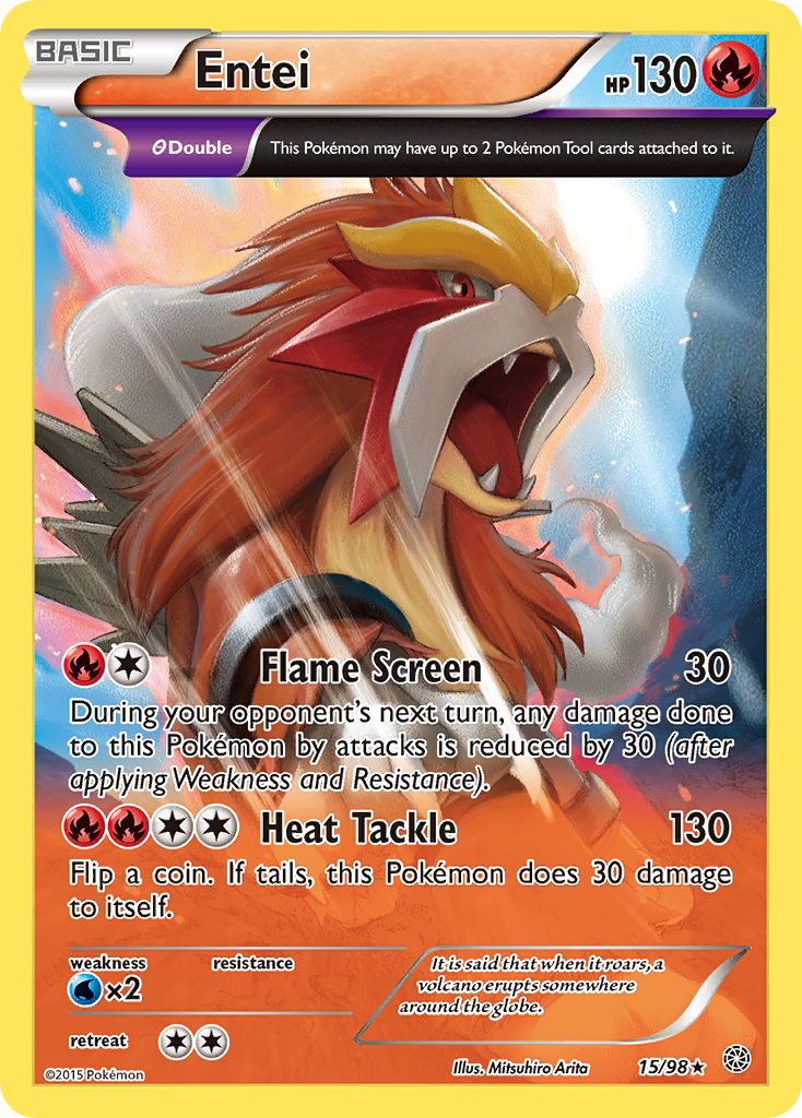 Entei (15/98) [XY: Ancient Origins] | Galactic Gamez