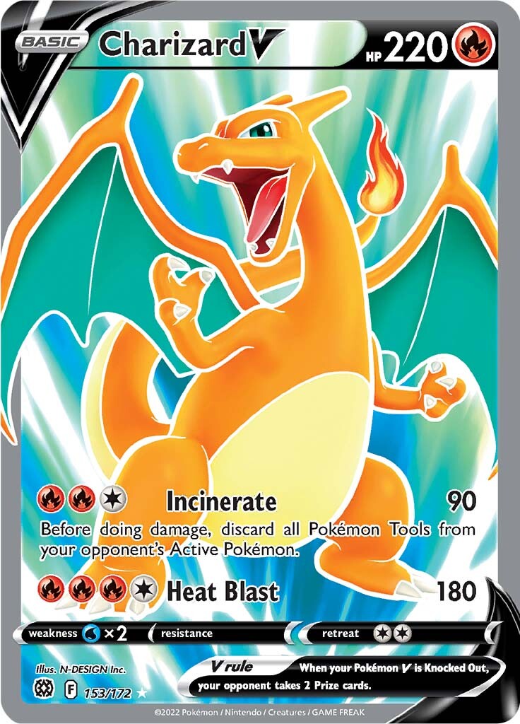 Charizard V (153/172) [Sword & Shield: Brilliant Stars] | Galactic Gamez