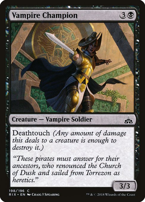 Vampire Champion [Rivals of Ixalan] | Galactic Gamez