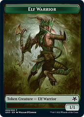 Soldier // Elf Warrior Double-Sided Token [Game Night: Free-for-All Tokens] | Galactic Gamez
