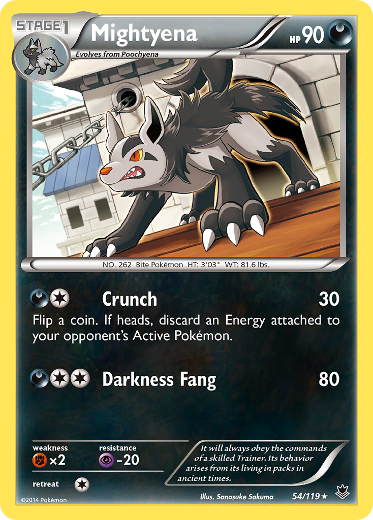 Mightyena (54/119) [XY: Phantom Forces] | Galactic Gamez