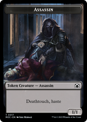 Assassin // Knight (10) Double-Sided Token [March of the Machine Commander Tokens] | Galactic Gamez