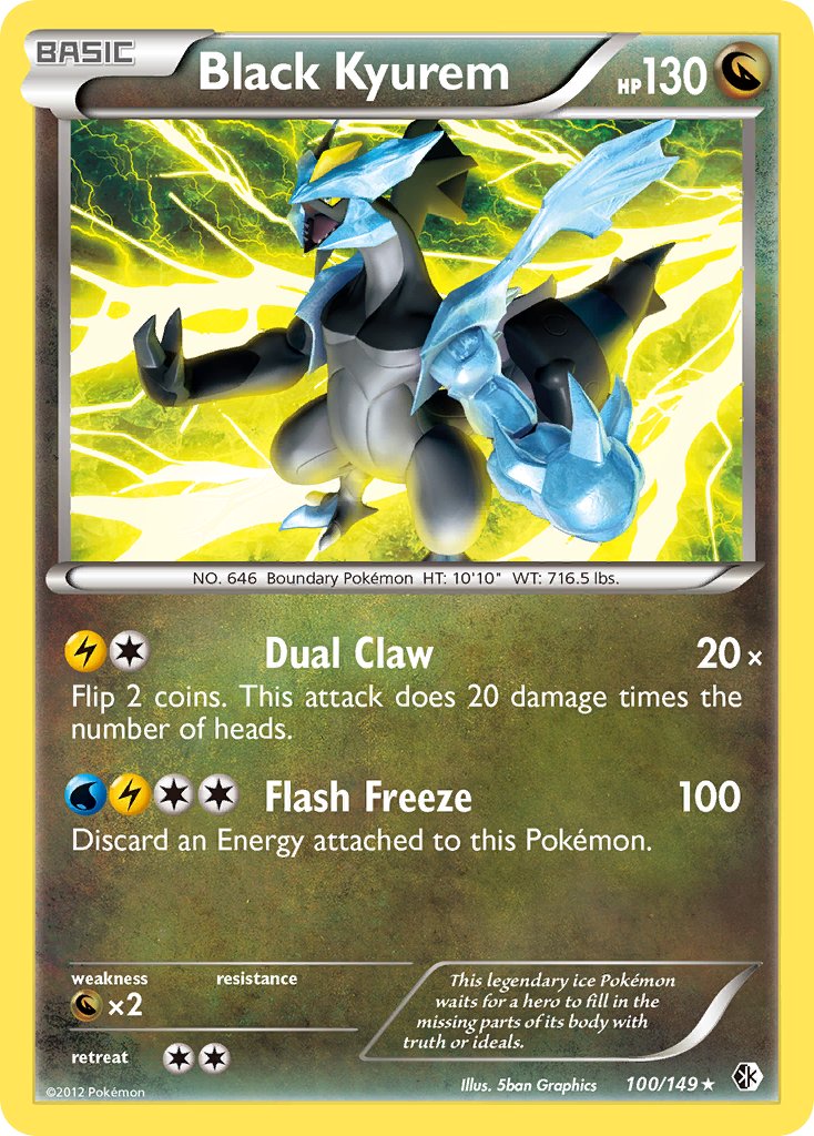 Black Kyurem (100/149) (Theme Deck Exclusive) [Black & White: Boundari Galactic Gamez Black Kyurem (100/149) (Theme Deck Exclusive) [Black & White: Boundari Galactic Gamez