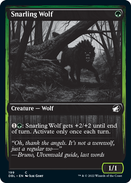 Snarling Wolf (199) [Innistrad: Double Feature] | Galactic Gamez