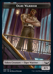 Ogre Warrior // Wizard Double-sided Token [Streets of New Capenna Tokens] | Galactic Gamez