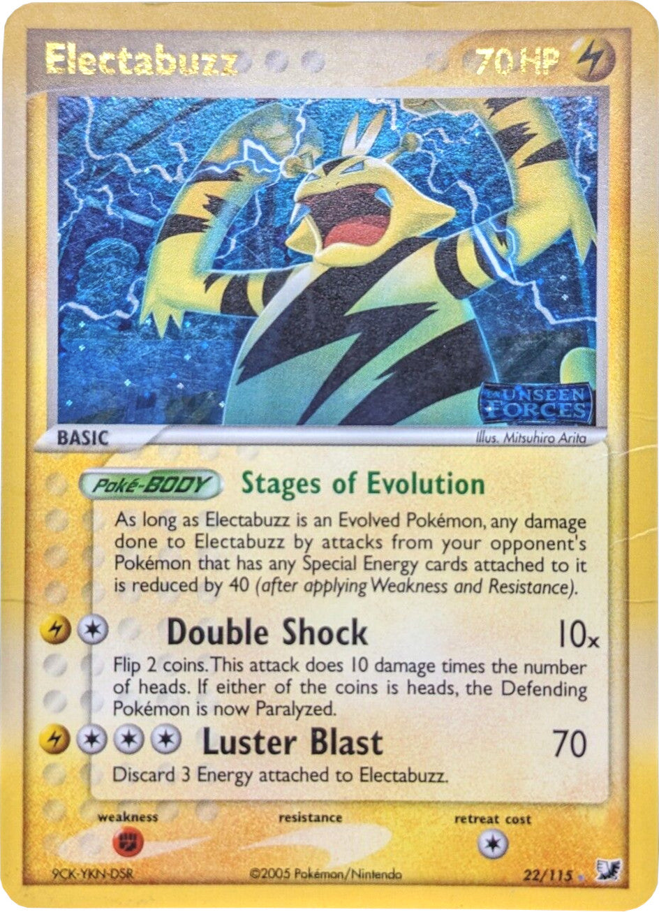 Electabuzz (22/115) (Stamped) [EX: Unseen Forces] | Galactic Gamez