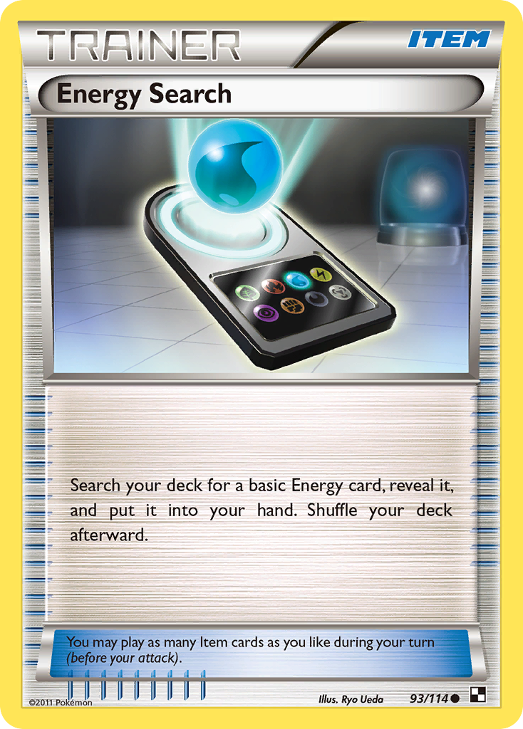 Energy Search (93/114) [Black & White: Base Set] | Galactic Gamez