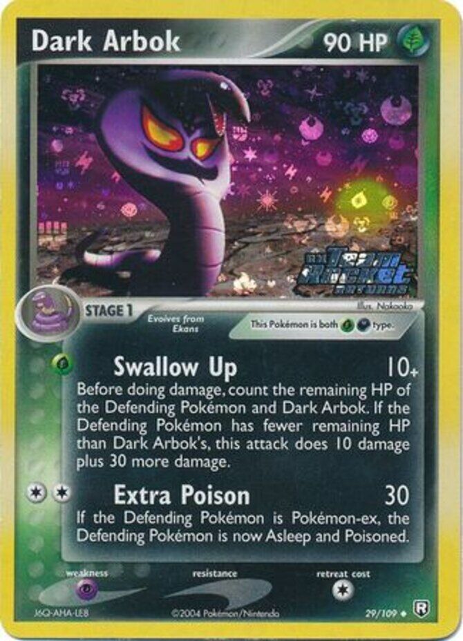 Dark Arbok (29/109) (Stamped) [EX: Team Rocket Returns] | Galactic Gamez