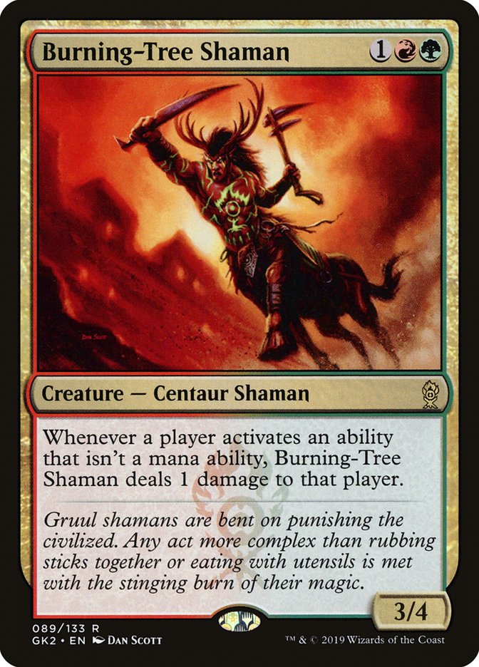 Burning-Tree Shaman [Ravnica Allegiance Guild Kit] | Galactic Gamez