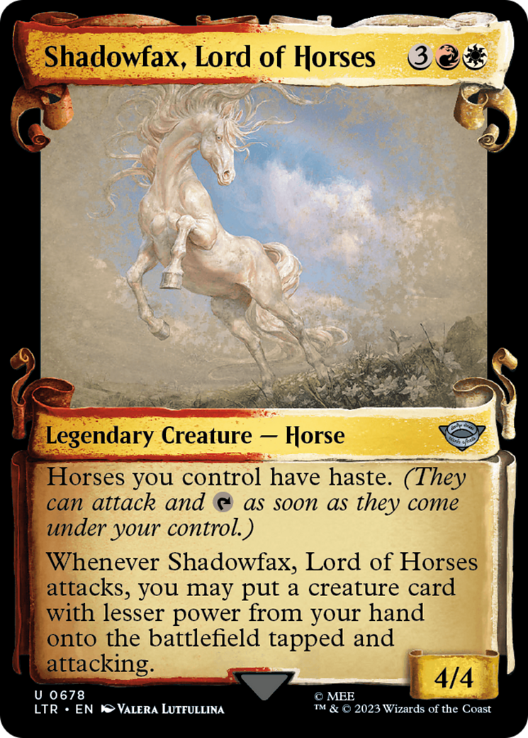 Shadowfax, Lord of Horses [The Lord of the Rings: Tales of Middle-Earth Showcase Scrolls] | Galactic Gamez