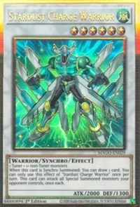 Stardust Charge Warrior [MAGO-EN029] Gold Rare | Galactic Gamez