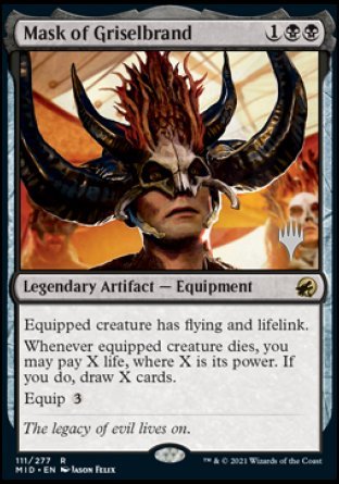 Mask of Griselbrand (Promo Pack) [Innistrad: Midnight Hunt Promos] | Galactic Gamez