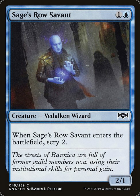 Sage's Row Savant [Ravnica Allegiance] | Galactic Gamez