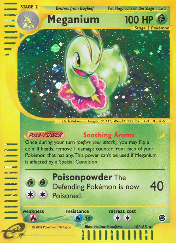 Meganium (18/165) [Expedition: Base Set] | Galactic Gamez