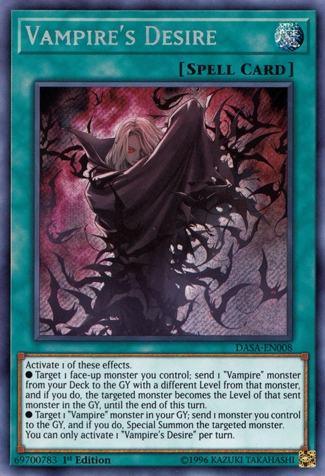 Vampire's Desire [DASA-EN008] Secret Rare | Galactic Gamez