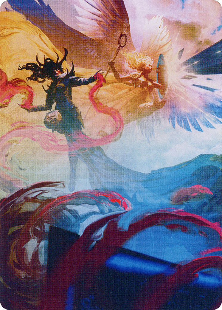 Drana and Linvala Art Card [March of the Machine Art Series] | Galactic Gamez