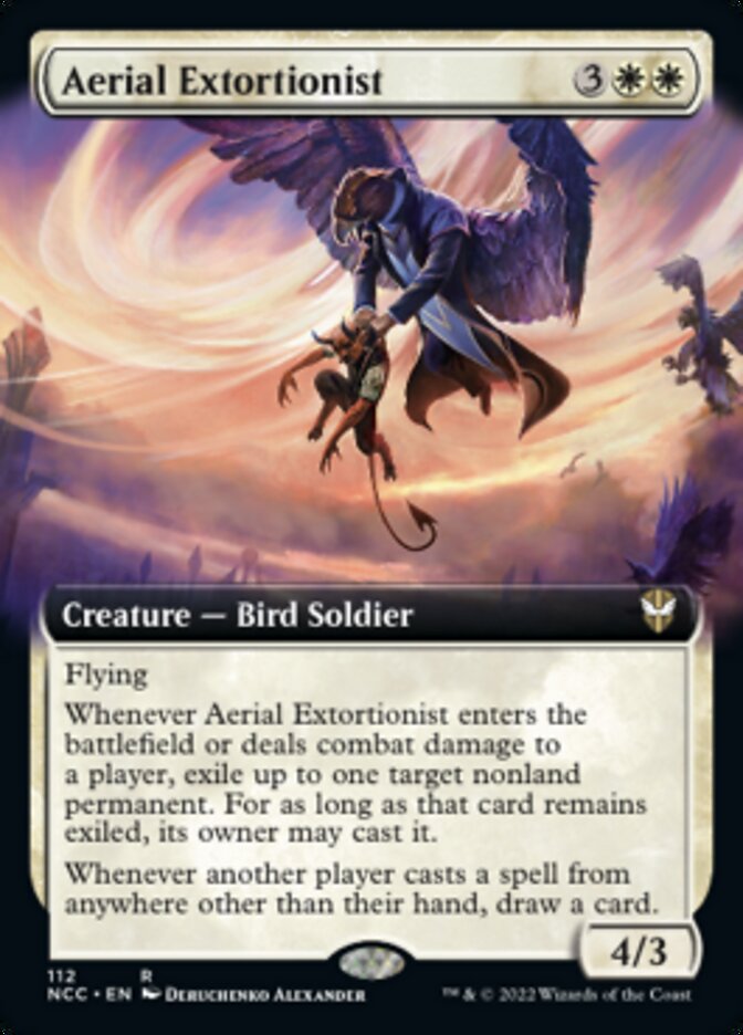 Aerial Extortionist (Extended Art) [Streets of New Capenna Commander] | Galactic Gamez