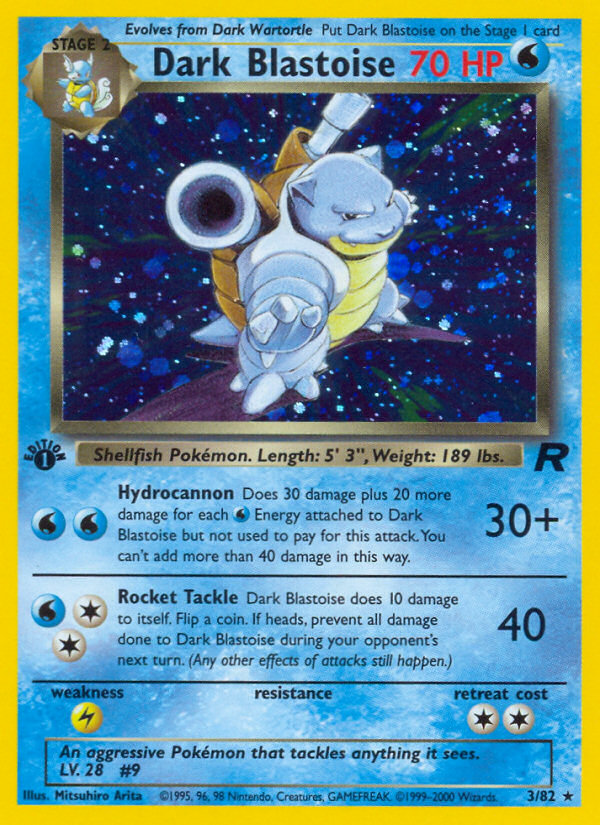 Dark Blastoise (3/82) [Team Rocket 1st Edition] | Galactic Gamez